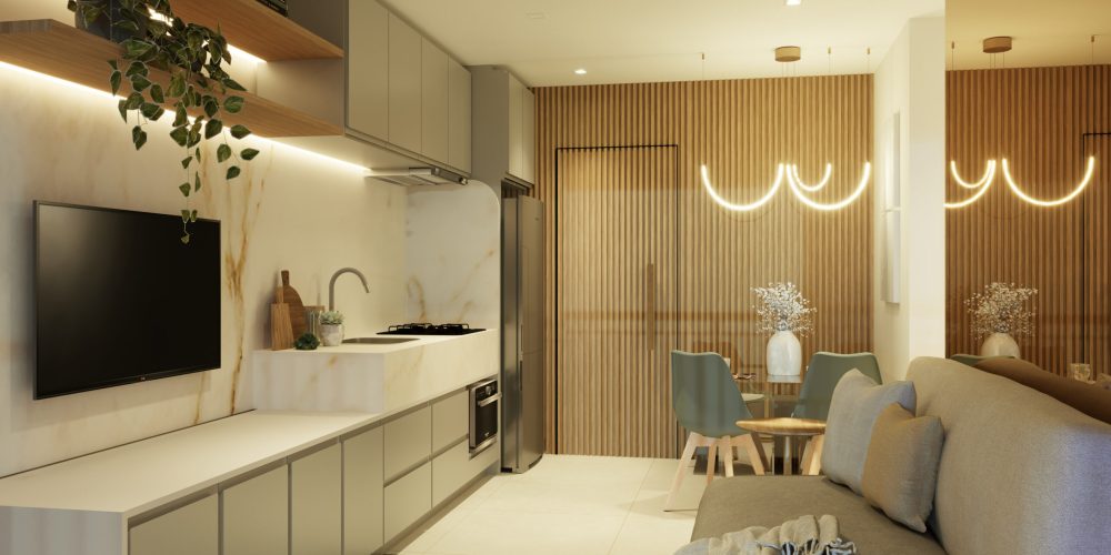 Perspectiva Living final 04 - 2 dorms - 40,25m²
