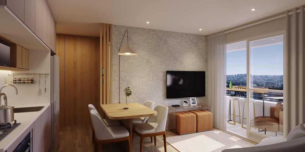 Perspectiva Living final 12 - 2 dorms - 37,82m²