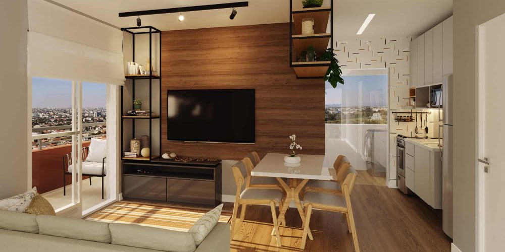 Perspectiva Living final 14 - 2 dorms - 46,64m²