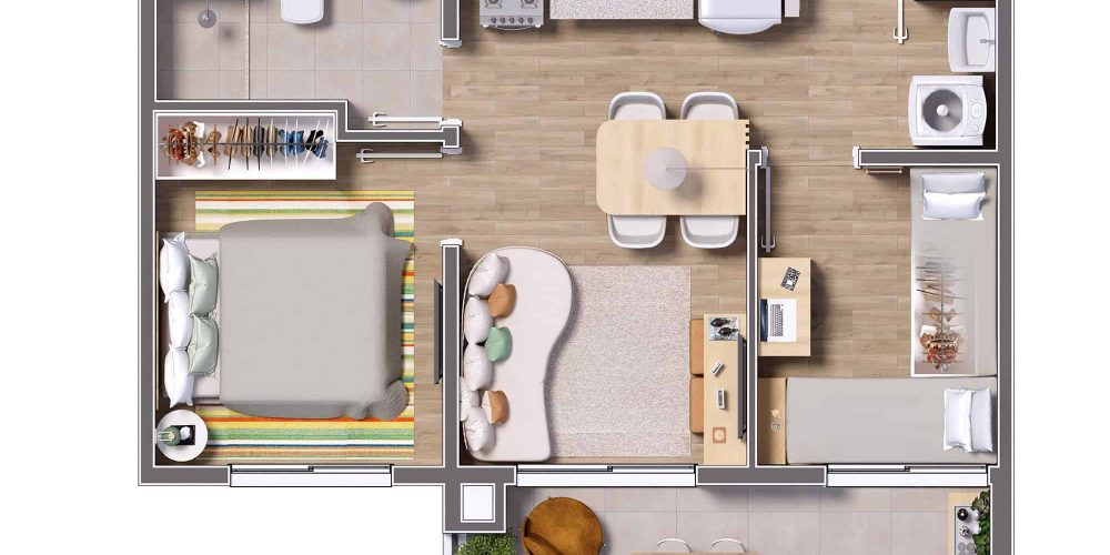 Planta final 12 - 2 dorms - 37,82m²